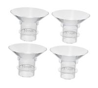ARTSEWPLY 4Pcs Wear-Resistant Silicone Flange Inserts for Breast Pump Parts with Smooth Surface and Comfortable Fit Flexible Breast Pumps Accessories