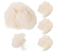 ARTSEWPLY 4pcs White Cotton Stuffing for Clouds, Realistic Model Cloud Smoke Effect, Simulation Fog Cotton Pack for Model Makers, Party Decorations and Stage Scenery