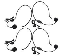 ARTSEWPLY 4pcs Wired Headset Microphone for Singing Teaching Public Speaking over Ear Condenser Mic Microphone Speaker Discreet Design for Music Recording Classroom Use
