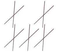 ARTSEWPLY 5 Pairs Red Sandalwood Cooking Chopsticks for Deep Frying Heat Resistant Long Wooden Kitchen Utensils for Asian Cuisine Sushi Noodles