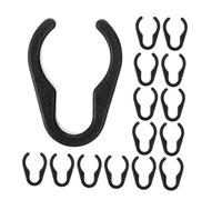 ARTSEWPLY 50 Pcs Plastic Mic Pole Clamps for Microphone Cable Management Flexible Cord Clips for Home Studio Use Tool Quick Setup Sturdy Microphone Accessories