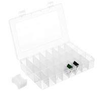 ARTSEWPLY 50 Pcs Transparent Plastic Sewing Tools Box with Thread Storage Case and Winding Plate Board Set for Cross Stitch Embroidery DIY Craft Compact Organizer for Household Needlecraft
