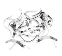 ARTSEWPLY 50pcs Aluminum Alloy Invisible Fixation Picture Frame Hardware Spring Retaining Clips Reliable Backing for Pictures on The Wall and Art Craft