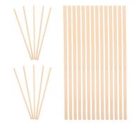 ARTSEWPLY 50pcs Carbonized Bamboo Wood Sticks for DIY Crafting Photo Props and Architectural Model Building Flat Bamboo Rods for Wood Craft Projects and Handmade Decorations