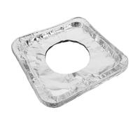 ARTSEWPLY 50Pcs Disposable Aluminum Foil Square Gas Stove Burner Covers Heat Resistant Stove Top Protectors for Kitchen Oil Splash and Grease Prevention