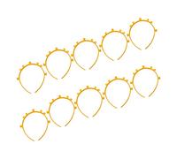 ARTSEWPLY 50pcs Fluorescent Stick Headband Bands Holders Adjustable Tabletop Skincare Non Accessories Hair Ribbons Lighted Headband Head Band Hair Toppers Glow Sticks Yellow Plastic