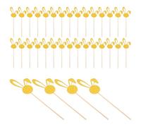 ARTSEWPLY 50PCS Glitter Easter Rabbit Cupcake Picks for Shower and Birthday Party Sparkling Bunny Ear Dessert Toppers Versatile Spring Cake Decorations