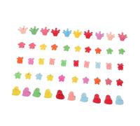 ARTSEWPLY 50pcs Mini Hair Claw Clips Jaw Grip Clips for Girls Small Star Flower Heart Crown for Daily Wear and Party