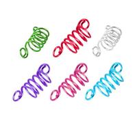 ARTSEWPLY 50pcs Mixed Color Micro Rings Hair Extensions Rings Dreadlock Accessories Dreadlock Beads Adjustable Braiding Cuffs for Hair Braids and