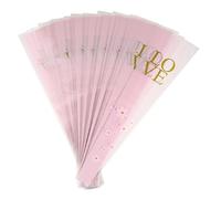 ARTSEWPLY 50pcs Single Flower Wrapping Bags Transparent Rose Sleeve Bouquet Bags for Weddings Birthdays Valentine Day Mother Day Floral Arrangements