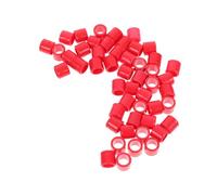 ARTSEWPLY 50pcs Solid Color Pigeon Foot Rings Lightweight Identification Bands for Quail Dove Bird Species Differentiation Training Supplies