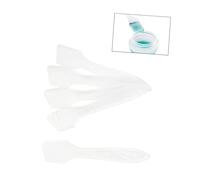 ARTSEWPLY 50pcs Transparent Cosmetic Spatulas Plastic Makeup Scoops for Facial Cream Application DIY Beauty Tool Sampling and Mask Mixing Spoon for Women