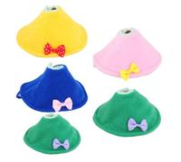 ARTSEWPLY 5PCS Anti-biting Parrot Neck Collars Bird Protective Neckbands Multi-color Soft Material for Budgerigar Cockatiel Cockatoo and Pecking Prevention