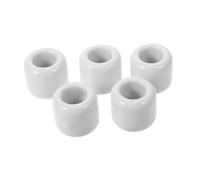 ARTSEWPLY 5pcs Ceramic Chime Candle Holder Small Round Tealight Cups for Tabletop Decoration Wedding Party Home Festive Centerpiece with White Craft