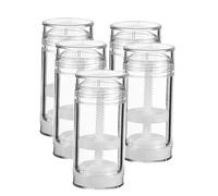 ARTSEWPLY 5pcs Empty Plastic Antiperspirant Bottles Aroma Containers Travel Bottles for Homemade Toiletries Deodorant