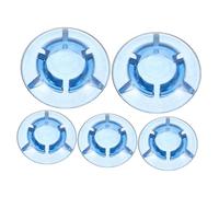 ARTSEWPLY 5pcs Guitar Effect Pedal Footswitch Toppers Blue Foot Nail Cap Covers Ergonomic Mushroom Head Protection for Electric Guitar Pedals Stage Performance