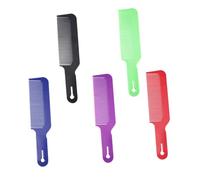 ARTSEWPLY 5Pcs Hand Held Barber Comb Portable Plastic Hairdressing Combs with Ergonomic Non Slip Handle Mixed Colors for Salon Styling and Hair Care