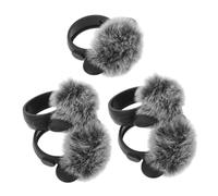 ARTSEWPLY 5pcs Lavalier Microphone Cover Furry Wind Muff Noise Cancelling Mic Protector for Events Stage Wireless Lapel Mic Windscreen Dustproof