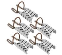ARTSEWPLY 5pcs Nail Art Form Tools Crystal Nail Extensions Tips Reusable Aluminum Guide for Home Salon Use French Manicure Form