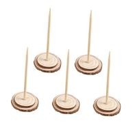 ARTSEWPLY 5pcs Real Wood Christmas Tree Stand Diameter Base for Fake Christmas Trees for