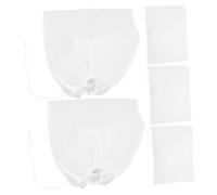 ARTSEWPLY 5PCS Reusable Nylon Nut Milk Bags Fine Mesh Cheesecloth Strainers for Juicing Almond Soy Milk Cold Brew Coffee Yogurt Filtration Efficient Vegetable Dehydration Kitchen Food Filter