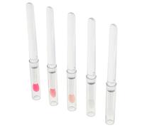 ARTSEWPLY 5pcs Silicone Lip Brush Retractable Lip Gloss Applicators for Makeup Artists Versatile Silicone Brushes for Lipstick Eyeshadow Glitter Gentle Reusable