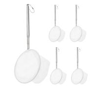 ARTSEWPLY 5Pcs Stainless Steel Telescopic Fish Tank Nets with Fine Mesh, Retractable Aquarium Fish Nets for Small Koi Ponds, Fry, and Tank Cleaning Tools