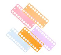 ARTSEWPLY 5pcs Threading Board Cross Stitch Embroidery Floss Storage Organizer Plastic Thread Holder Winding Board for Embroidery Thread Tray Sewing Equipment