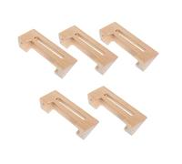 ARTSEWPLY 5pcs Traditional Sanxian Bridge Hollow Aged Bamboo Construction Enhanced Resonance for Folk Instrument Upgrade Professional Three String Instrument Accessory for Advanced Players