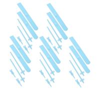 ARTSEWPLY 5sets Miniature Ski Models for Doll Houses Tiny Skiing Props Skis Handles for Miniature Scene Decoration and Craft Collectors