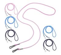 ARTSEWPLY 6 Pcs Mitten Clips Nylon Glove Strings Lost Rope for Multiple Colors Navy Royal Blue Pink Convenient Glove Retainer for Outdoor and Daily Use