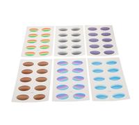 ARTSEWPLY 6 Sheets Temporary Eyeshadow Stickers Sweatproof Gradient Eye Makeup Tape for Women Festival Cosplay Party Eye Decorations Skin Friendly Natural Finish