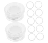ARTSEWPLY 60pcs PE Kazoo Flute Diaphragm Replacements Membranes for Kazoo Musical Instruments Practical Membrane Replacement for Crisp Bright Sound Enhancer