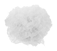 ARTSEWPLY 6cm White Ruffle Lace Trim Roll 40m - Floral Pattern Gathered Eyelet Mesh Fabric Ribbon for Sewing, Clothing DIY, Dress Embellishment and Craft Decoration