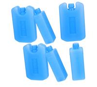 ARTSEWPLY 6pcs Cooler Ice Packs for Lunch Boxes and Air Conditioner Fans Reusable Water Fillable Freezer Blocks with Rapid Cooling Compact Lightweight Design for Outdoor Travel and Daily Use