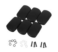 ARTSEWPLY 6Pcs Ebony Classical Guitar Replacement Parts Square Tuning Peg Buttons High-precision Stable Tuning Keys for Enhanced Tonal Quality and Elegant Retro Style