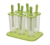ARTSEWPLY 6pcs Ice Pop Tray Flexible Popsicle Maker for Easy Release DIY Summer Treat Molds Bpa Plastic Ice Lolly Moulds