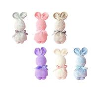 ARTSEWPLY 6pcs Multi-Function Easter Towels Wash Towel Household Rabbit for Shower Easter Decor Bath