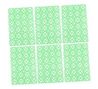 ARTSEWPLY 6Pcs Non Slip Pet Cage Floor Mats for Hamsters Rabbits Guinea Pigs Durable Wear Resistant Plastic Foot Cushions with Washable Design and Random Colors for Small Random Color