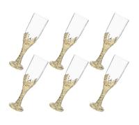ARTSEWPLY 6Pcs Reusable Medieval Style Chalice Goblets Wine Cups for Religious Ceremonies and Gothic Party Decor - Vintage Communion and Wedding Drinking Goblets