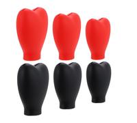 ARTSEWPLY 6pcs Silicone Makeup Brush Cover Protection Dustproof Case for Foundation Brushes Travel Storage