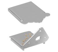 ARTSEWPLY 8-string Mandolin Tailpiece Bridge Chrome-plated Metal Mandolin Replacement Part String Tailpiece for Traditional Folk Instrument Accessories