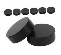 ARTSEWPLY 8pcs Durable Foam Ice Hockey Pucks High Wear Resistant Training Pucks for Enhanced Performance Practice and Competitive Play Black Color for Clean Appearance