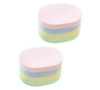 ARTSEWPLY 8pcs Facial Sponges for Makeup Removal Soft Cleansing Sponges for Face Washing Gentle Exfoliating Pads Random Colors Lightweight and Compact for Travel Use
