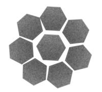 ARTSEWPLY 8pcs Hexagonal Felt Acoustic Sound Absorbing Panels Dark Gray Soundproofing for Studios Theaters Conference Rooms Noise Isolation Sound Dampening