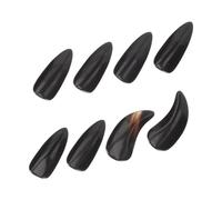 ARTSEWPLY 8pcs Natural Buffalo Horn Guzheng Fingernail Protectors for Children Beginners, Small Concave Design Practice Nails for Adult Guzheng Performance
