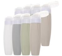 ARTSEWPLY 8pcs Silicone Travel Bottles Toiletry Containers with Wide Opening for Shampoo Conditioner Body Wash Portable Refillable for Travel Business Camping