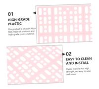 ARTSEWPLY 8Pcs Wear-resistant Pet Cage Floor Mats Non-slip Foot Pads for Rabbits Guinea Pigs DIY Cuttable Spliceable Cage Liners Comfortable Ground Mats