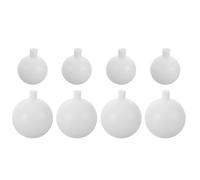 ARTSEWPLY 8Pcs White Plastic Globe Lampshades for Wedding Pathway Lights, 6Cm 8Cm Spherical Lamp Shade Set, Replacement Round Lampshade for Aisle Decoration