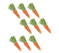 ARTSEWPLY 9Pcs Bunny Chewing Natural Carrot Teething Sticks for Small Pets Hamster Gerbil Guinea Pig Dental Care Fun and Anxiety Relief